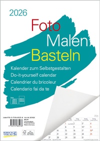 Abbildung von: Foto-Malen-Basteln A4 weiß Notice 2026 - Korsch Verlag