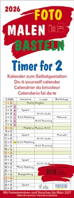 Abbildung von: Foto-Malen-Basteln Timer for 2 2026 - Korsch Verlag