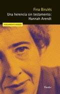 Cover: Una herencia sin testamento: Hannah Arendt - Herder Editorial