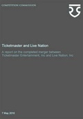 Cover: Ticketmaster and Live Nation - Stationery Office Books