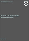 Cover: Review of ITV's contracts rights renewal undertakings - Stationery Office Books