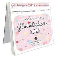Abbildung von: Postkartenkalender Glücklichsein 2026 by konfettiberlin - Lingen Verlag