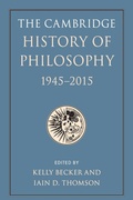 Cover: The Cambridge History of Philosophy, 1945-2015 - Cambridge University Press