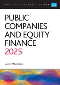 Abbildung von: Public Companies and Equity Finance 2025 - The University of Law Publishing Limited