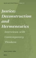 Cover: Justice: Deconstruction and Hermeneutics - Brill