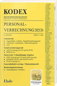 Abbildung von: KODEX Personalverrechnung 2025/26 - Linde