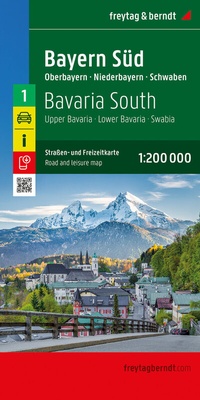 Abbildung von: Bayern Süd, Straßen- und Freizeitkarte 1:200.000, freytag & berndt - Freytag-Berndt und ARTARIA