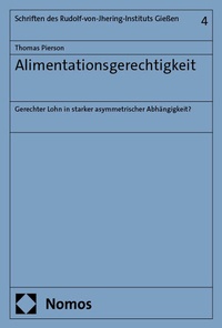 Abbildung von: Alimentationsgerechtigkeit - Nomos