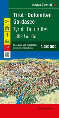 Abbildung von: Tirol - Dolomiten - Gardasee - Panorama, Straßenkarte 1:450.000, freytag & berndt - Freytag-Berndt und ARTARIA