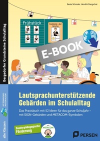 Abbildung von: Lautsprachunterstützende Gebärden im Schulalltag - Persen Verlag