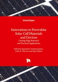 Cover: Innovations in Perovskite Solar Cell Materials and Devices - IntechOpen