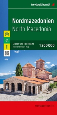 Abbildung von: Nordmazedonien, Straßen- und Freizeitkarte 1:200.000, freytag & berndt - Freytag-Berndt und ARTARIA