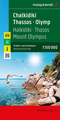 Abbildung von: Chalkidiki - Thasos - Olymp, Straßen- und Freizeitkarte 1:150.000, freytag & berndt - Freytag-Berndt und ARTARIA