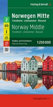 Cover: freytag & berndt Stra&szlig;enkarte Norwegen Mitte 1:250.000 - freytag & berndt