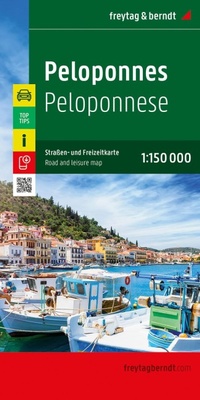 Abbildung von: Peloponnes, Straßen- und Freizeitkarte 1:150.000, freytag & berndt - Freytag-Berndt und ARTARIA
