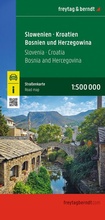 Cover: freytag & berndt Stra&szlig;enkarte Slowenien - Kroatien - Bosnien und Herzegowina 1:500.000 - freytag & berndt