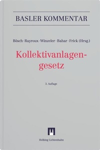 Abbildung von: Kollektivanlagengesetz (KAG) - Helbing & Lichtenhahn