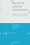 Cover: Recueil de contrats commerciaux - Helbing & Lichtenhahn