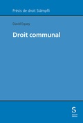 Cover: Droit communal - St&auml;mpfli Verlag AG