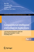 Cover: Computational Intelligence and Industrial Applications - Springer Nature Switzerland AG