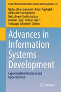 Cover: Advances in Information Systems Development - Springer