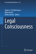 Cover: Legal Consciousness - Springer