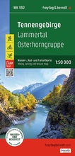 Cover: freytag & berndt Wanderkarte Tennengebirge - Lammertal - Osterhorngruppe 1:50.000 - freytag & berndt