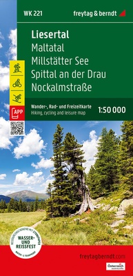 Abbildung von: Liesertal, Wander-, Rad- und Freizeitkarte 1:50.000, freytag & berndt, WK 221 - Freytag-Berndt und ARTARIA