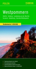 Cover: H&ouml;fer Stra&szlig;enkarte PL001 Westpommern 1:200.000 - freytag & berndt