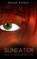 Cover: Suneater (The Desert Rose Saga, #1) - Highly Caffeinated Art