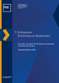 Cover: 9. Kolloquium Erhaltung von Bauwerken - expert verlag ein Imprint von Narr Francke Attempto Verlag