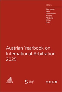 Abbildung von: Austrian Yearbook on International Arbitration 2025 - C.H.BECK