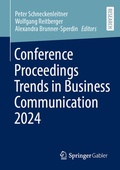 Cover: Conference Proceedings Trends in Business Communication 2024 - Springer Gabler
