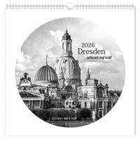 Abbildung von: Kalender Dresden schwarz / weiß 2026 - K4Verlag