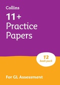 Cover: 11+ GL English, Maths, Verbal Reasoning and Non-Verbal Reasoning Practice Papers Pack (with 12 Practice Papers books) - Collins