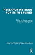 Cover: Research Methods for Elite Studies - Routledge