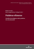 Cover: Palabras ef&iacute;meras - Peter Lang Verlag