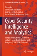Cover: Cyber Security Intelligence and Analytics - Springer