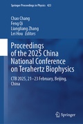 Cover: Proceedings of the 2025 China National Conference on Terahertz Biophysics - Springer