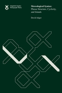 Enlarge image Cover: Mereological Syntax - MIT Press