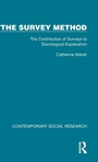 Cover: The Survey Method - Routledge