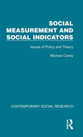 Cover: Social Measurement and Social Indicators - Routledge