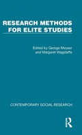 Cover: Research Methods for Elite Studies - Routledge