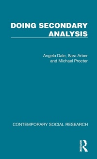 Enlarge image Cover: Doing Secondary Analysis - Routledge