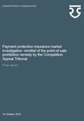 Cover: Payment protection insurance market investigation - TSO