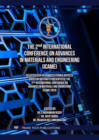 Enlarge image Cover: The 2nd International Conference on Advances in Materials and Engineering (ICAME) - Trans Tech Publications Ltd