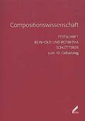 Cover: Compositionswissenschaft - Hollitzer Wissenschaftsverlag