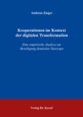 Cover: Kooperationen im Kontext der digitalen Transformation - Kovac, Dr. Verlag