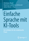 Cover: Einfache Sprache mit KI-Tools - Springer VS
