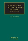 Cover: The Law of Construction Disputes - Routledge